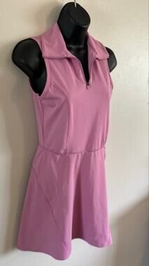 Sincerely Jules Active Pink Tennis Golf Dress Built-In Shorts NWT Small